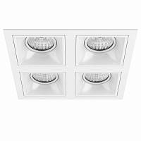 Комплект из светильников и рамки Domino Lightstar D54606060606